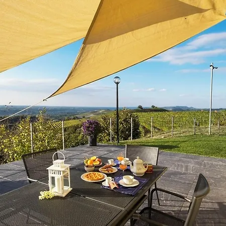 Panoramic On The Hills Of The Langhe Among The Vineyards Large Swimming Pool Villa