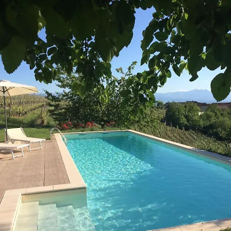 Panoramic On The Hills Of The Langhe Among The Vineyards Large Swimming Pool * Farigliano
