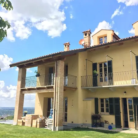 Panoramic On The Hills Of The Langhe Among The Vineyards Large Swimming Pool Villa